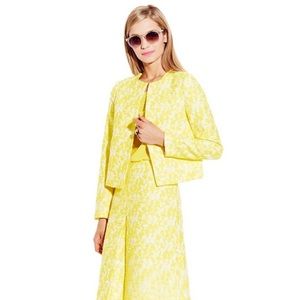 Vince Camuto Yellow & White Crop Jacket